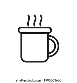 Cup Outline Icon Vector Illustration