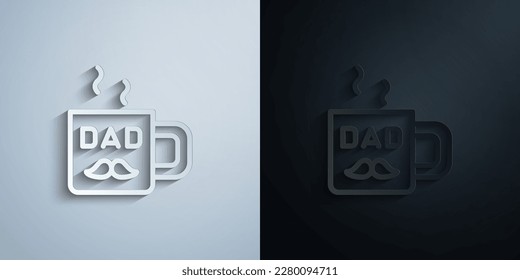 Pokalpapiersymbol mit Schatteneffekt-Vektorgrafik-Design