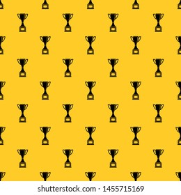 Cup pattern seamless vector repeat geometric yellow for any design