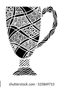 Cup pattern vector illustration
