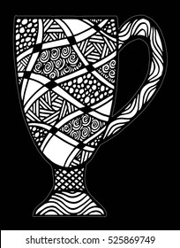 Cup pattern vector illustration