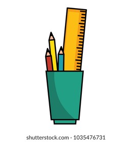 cup with pencils icon