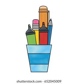 cup with pencils icon