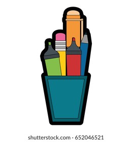 cup with pencils icon