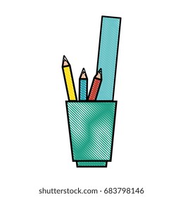 cup with pencils icon