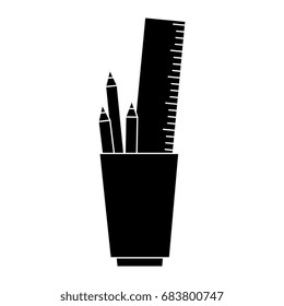 cup with pencils icon