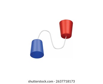 cup phone icon 3d illustration render