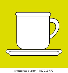 cup plate beverage icon vector illustration graphic eps 10