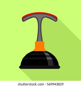 Cup plunger icon. Flat illustration of cup plunger vector icon for web design