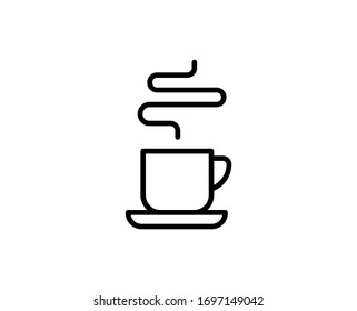 Cup premium line icon. Simple high quality pictogram. Modern outline style icons. Stroke vector illustration on a white background. 