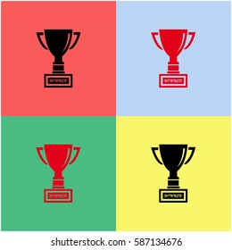 Cup premium vector  icon.