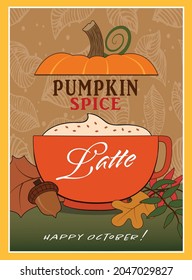 A cup of pumpkin spice latte.