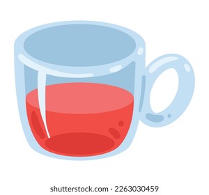 cup with red liquid drink