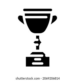 cup reward glyph icon vector.sign. isolated contour symbol black illustration
