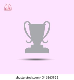 Cup reward vector illustration. Flat design style1