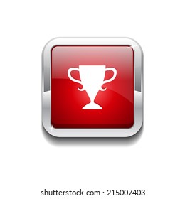 Cup Rounded Rectangular Vector Red Web Icon Button