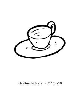 cup and saucer cartoon