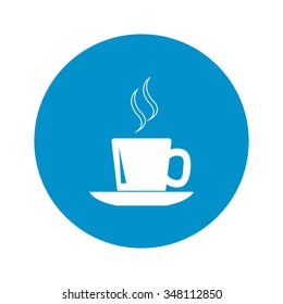 Cup and saucer icon. 
