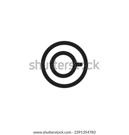 Cup and saucer logo with blank background