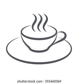 Cup and saucer, mug of hot drink, coffee, tea, chocolate, soup, bouillon