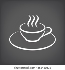Cup and saucer, mug of hot drink, coffee, tea, chocolate, soup, bouillon