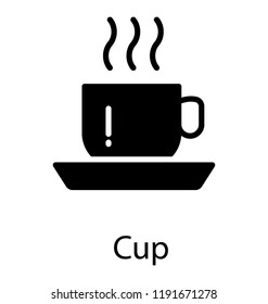 A cup and saucer with tea depicting tea cup 