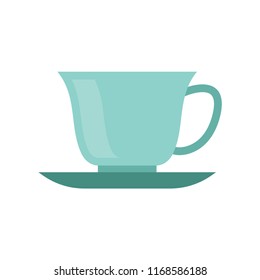 Cup and saucer. Vector illustration. EPS 10.