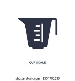 cup scale icon. Simple element illustration from measurement concept. cup scale editable symbol design on white background. Can be use for web and mobile.