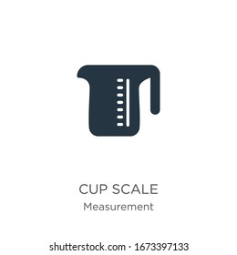 Vector de icono de escala de la copa. Icono moderno de escala de copa plana de la colección de medidas aislado en fondo blanco. La ilustración vectorial se puede utilizar para diseño gráfico web y móvil, logotipo, eps10
