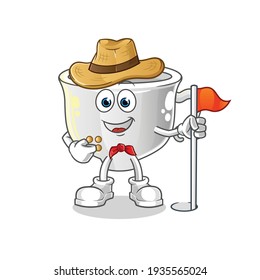cup scout vector. cartoon character