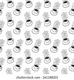 Cup seamless pattern