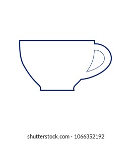 Cup sign. Vector. Flat style black icon on white.