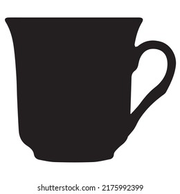 Silueta de la copa blanco y negro