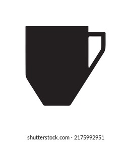 Cup silhouette black and white
