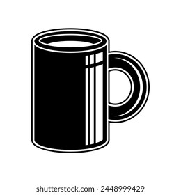 Fondo blanco de Arte vectorial de silueta de copa