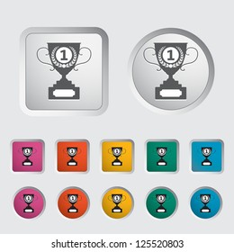 Cup single icon. Vector illustration.
