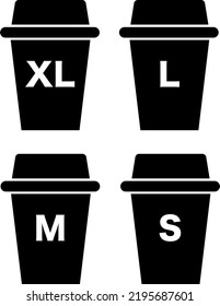  Cup Size Icon : Vector