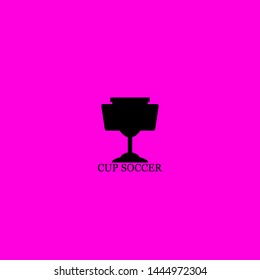 cup soccer icon sign signifier vector