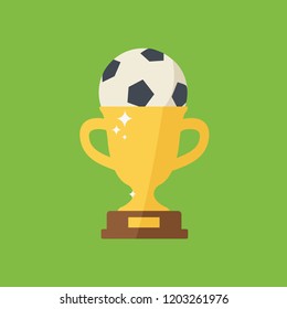 cup soccer simple cool print vector isolated. winning football game cartoon flat design. kicker foosball global tournament. national team concept creative symbol icon & logo. 