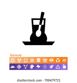 Cup with spoon icon
