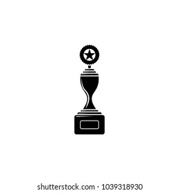 cup with a star icon. Element of medal and awards for mobile concept and web apps. Thin line  icon for website design and development, app development. Premium icon on white background