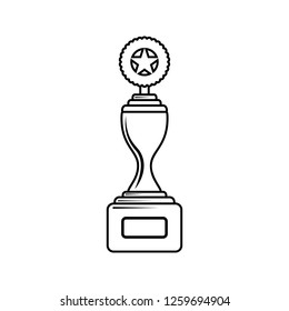 cup with a star icon. Element of Sucsess and awards for mobile concept and web apps icon. Thin line icon for website design and development, app development