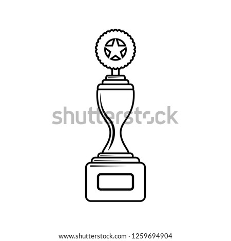 cup with a star icon. Element of Sucsess and awards for mobile concept and web apps icon. Thin line icon for website design and development, app development