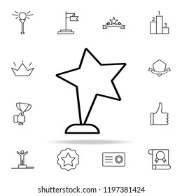 cup with a star icon. Succes and awards icons universal set for web and mobile