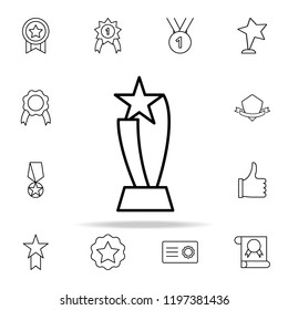 cup with a star icon. Succes and awards icons universal set for web and mobile