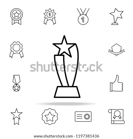 cup with a star icon. Succes and awards icons universal set for web and mobile
