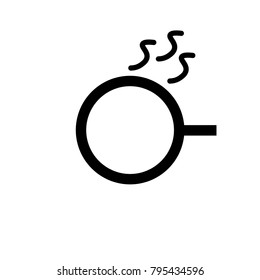 Cup with a steam icon