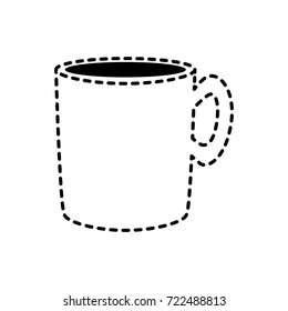 cup sticker vector illustration