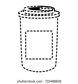 cup  sticker vector illustration