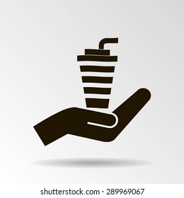 cup with a straw